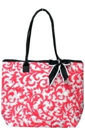 Small Quilted Tote Bag-RMC1515/CORAL